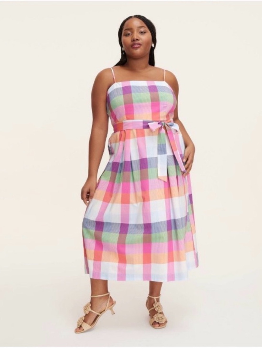 1X kate spade x target plaid midi dress